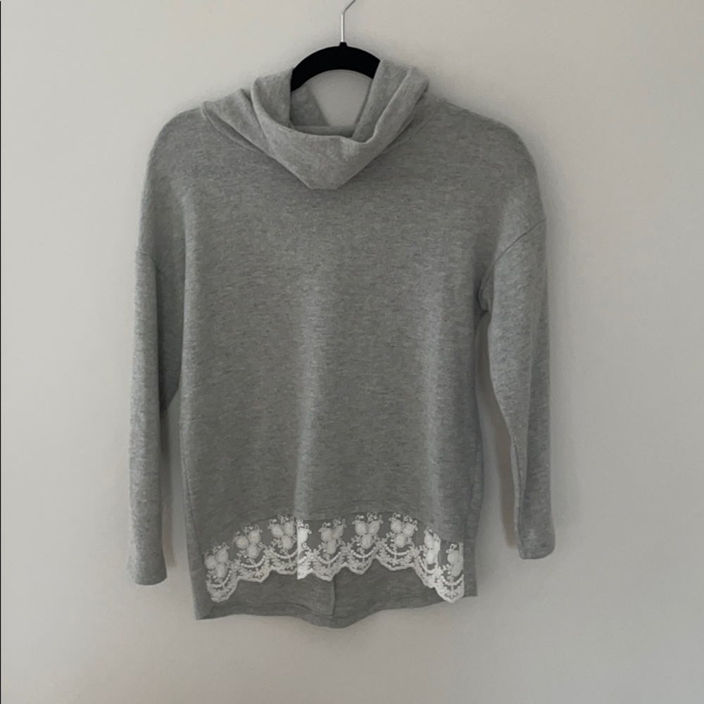 Grey turtle neck